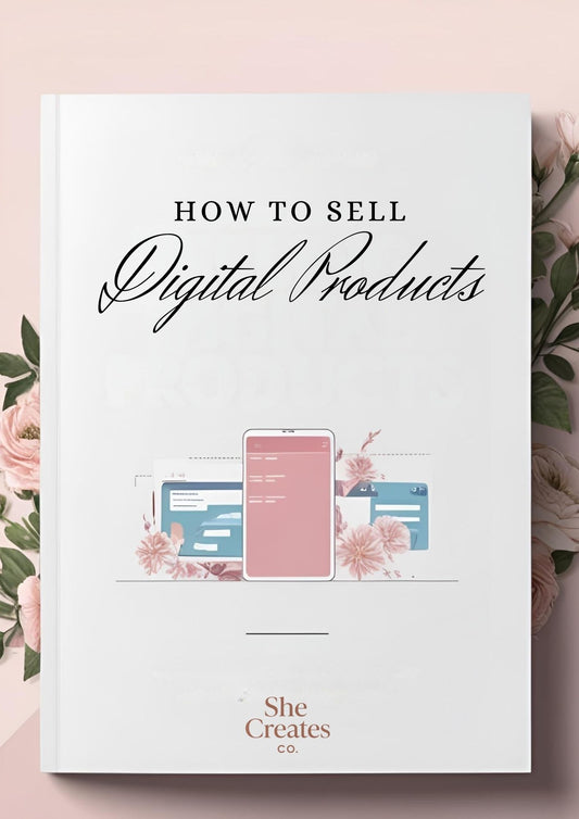 How to Sell Digital Products PDF Guide | Aesthetic Business eBook for Women | Digital Product Seller Tips | Passive Income Starter