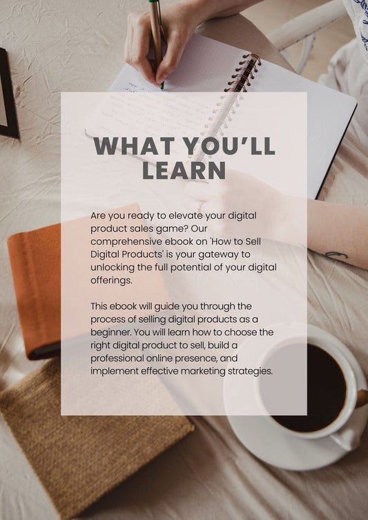 How to Sell Digital Products PDF Guide | Aesthetic Business eBook for Women | Digital Product Seller Tips | Passive Income Starter
